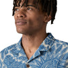 Camisa Hombre Tidal Threads Camp Shirt - Still Blue