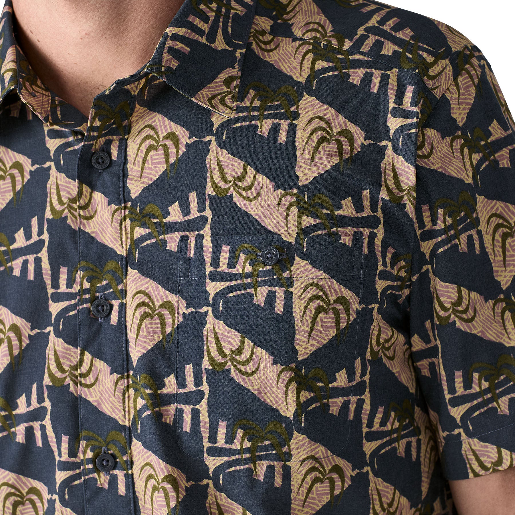 Camisa Hombre Go To Shirt - Jaguar Geo: Dolomite Blue