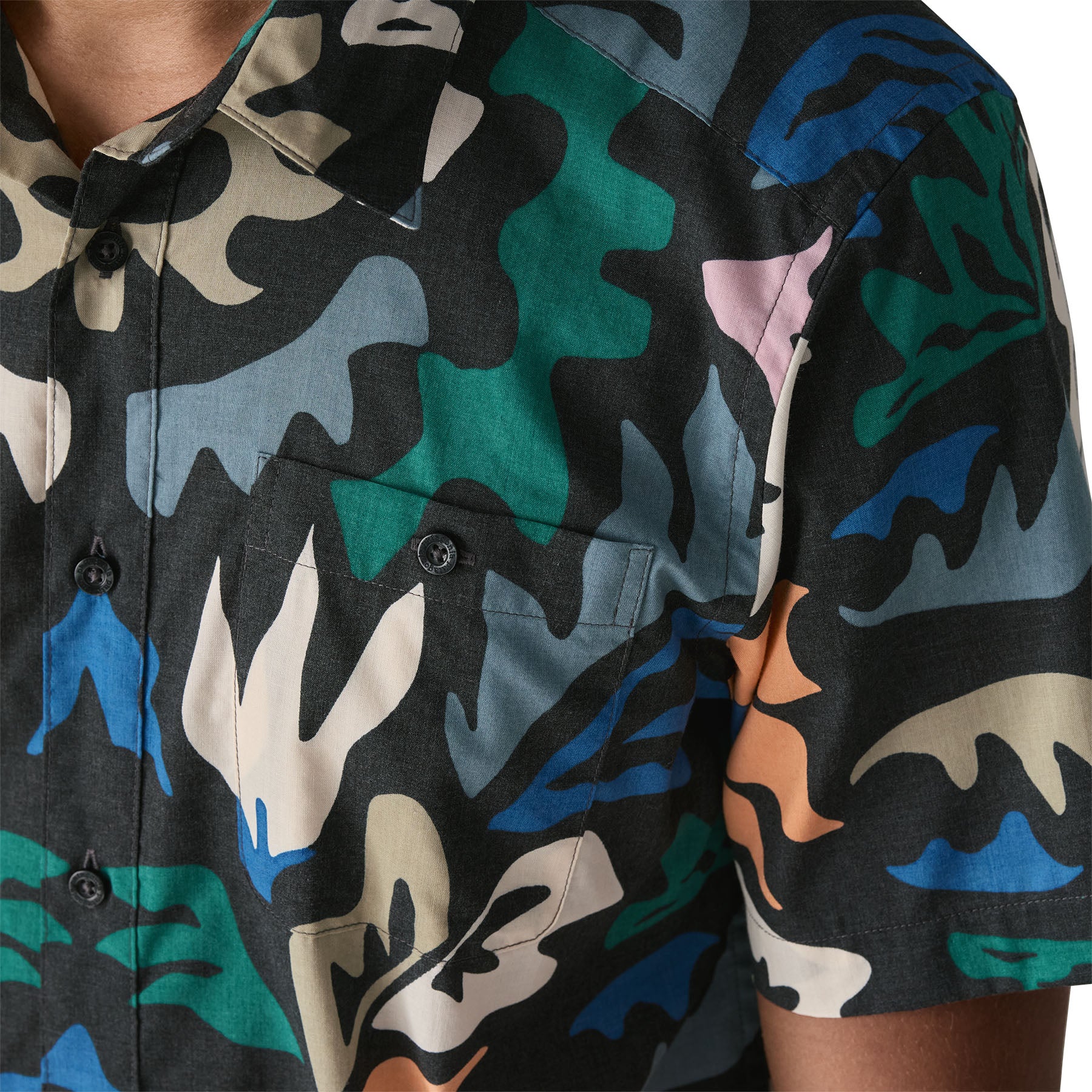 Camisa Hombre Go To Shirt - Kaleido Black