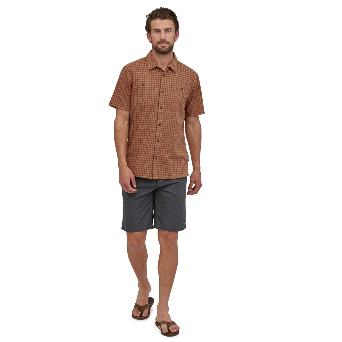 Camisa Hombre Back Step Shirt Henna Brown