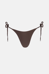 Bikini Bottom Classic Tie Side Hi Cut - Chocolate