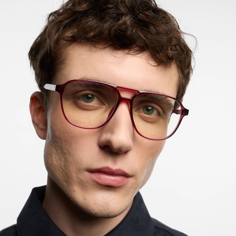 Anteojos Para Pantalla Brad - Glossy Cherry Lacquer
