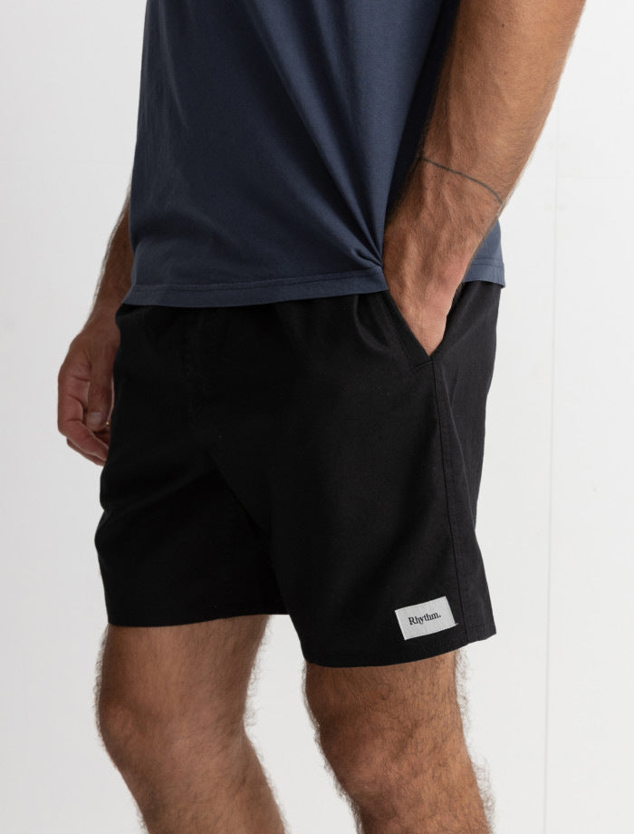 Short Hombre Classic Linen Jam - Vintage Black