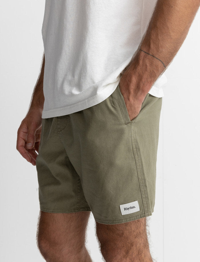 Short Hombre Classic Linen Jam - Olive