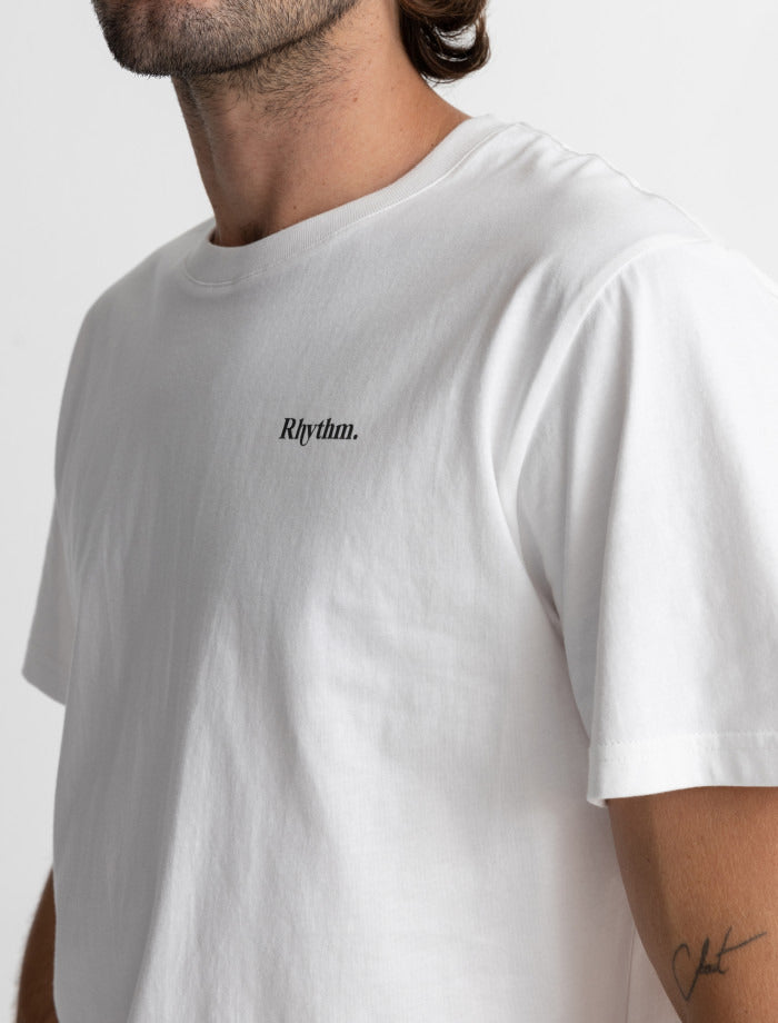 Polera Hombre Classic Brand Tee - White