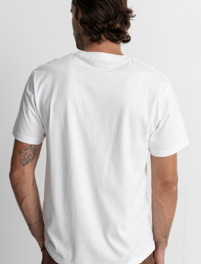 Polera Hombre Classic Brand Tee - White