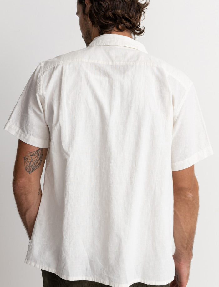 Camisa Hombre Classic Linen SS - Vintage White