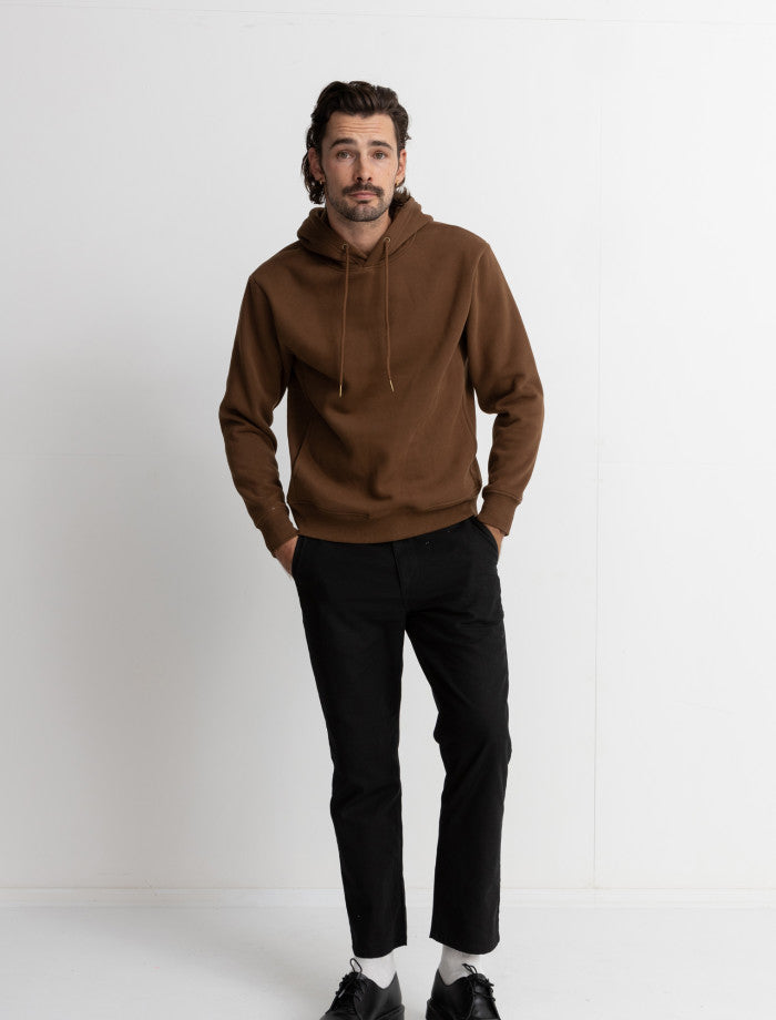 Poleron Hombre Classic Fleece Hood - Chocolate