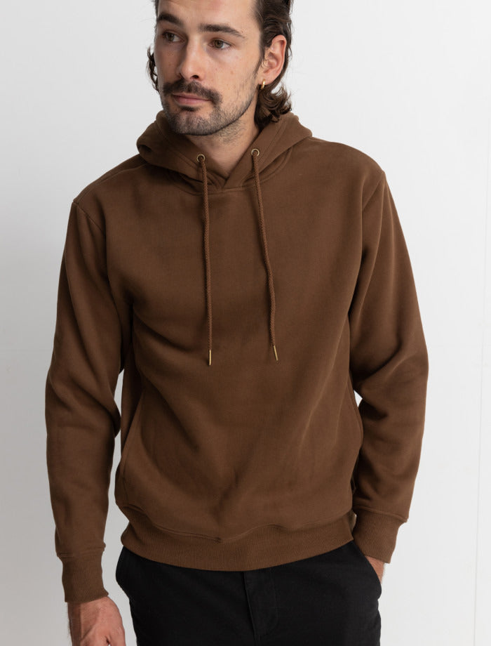 Poleron Hombre Classic Fleece Hood - Chocolate