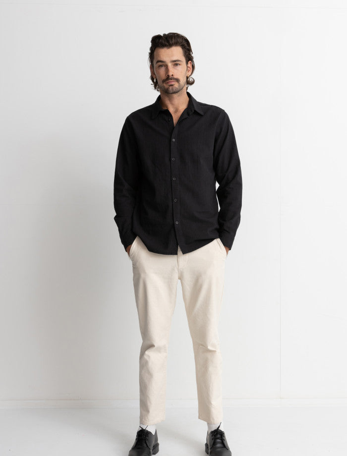 Camisa Hombre Classic Linen LS - Vintage Black