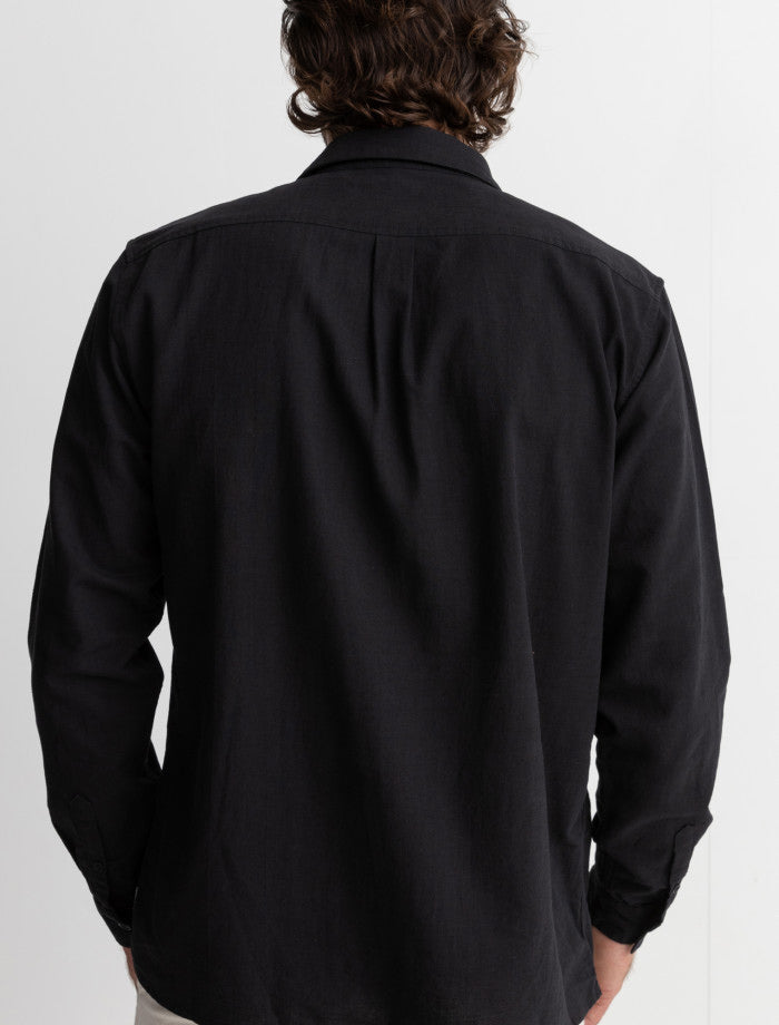 Camisa Hombre Classic Linen LS - Vintage Black