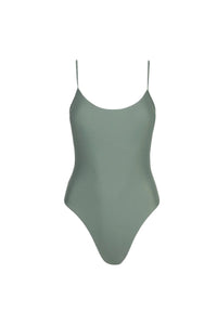 Traje de Baño Classic Minimal One Piece- Olive