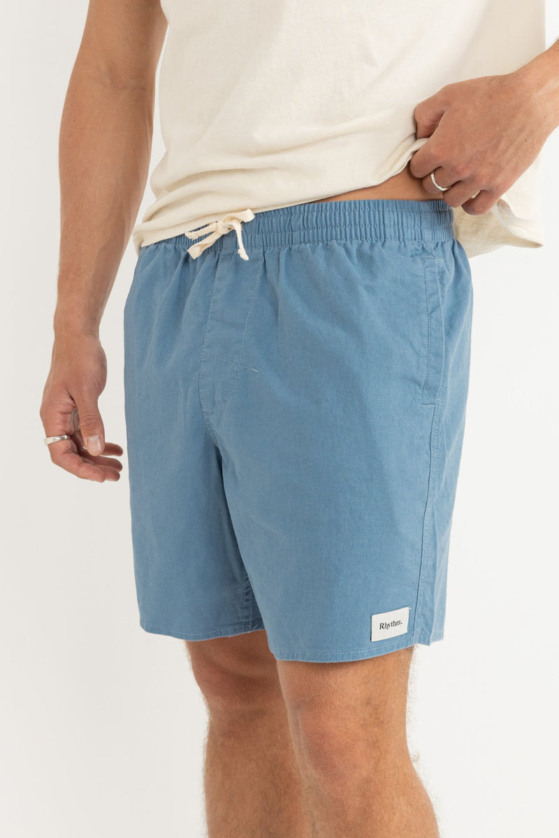 Short Hombre Classic Linen Jam - Mineral Blue