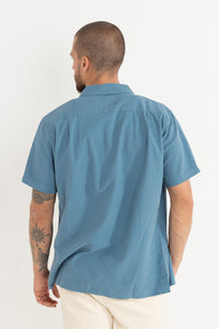 Camisa Hombre Classic Linen SS - Mineral Blue