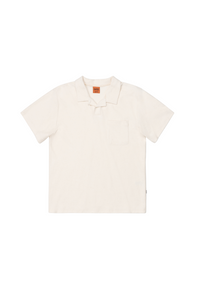 Polera Hombre Vintage Terry Polo - Natural