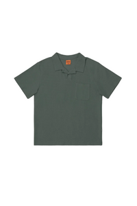 Polera Hombre Vintage Terry Polo - Silver Pine