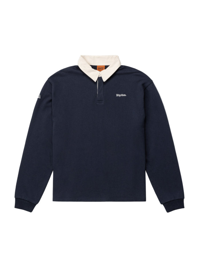 Polera Hombre Manga Vintage Rugby LS Polo - Indigo