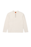 Polera Hombre Vintage Terry LS Henley - Natural