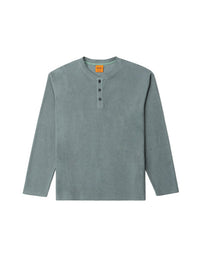 Polera Hombre Manga Larga Vintage Terry - Silver Pine