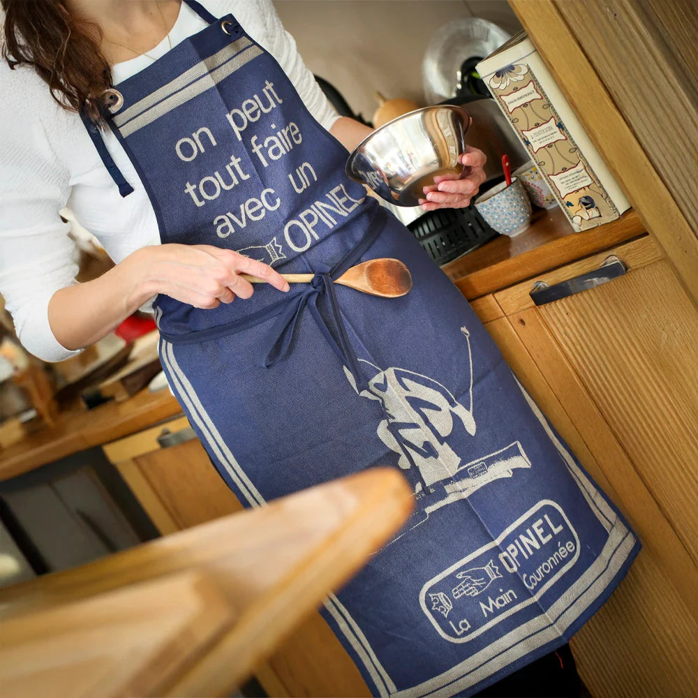 Delantal de Cocina Opinel - "On peut tout faire avec un Opinel"