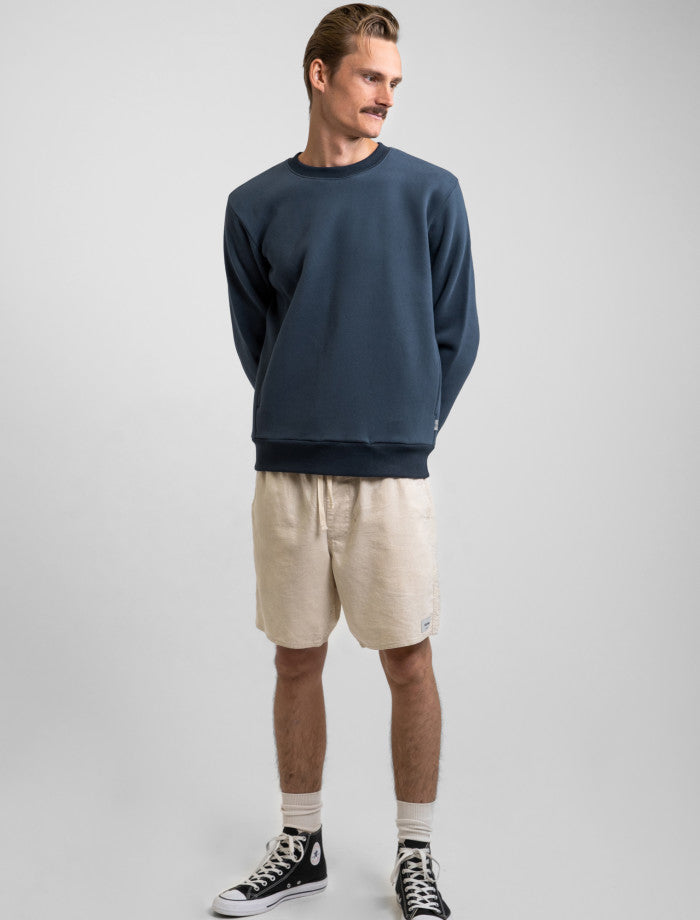 Poleron Hombre Classic Fleece Crew - Worn Navy