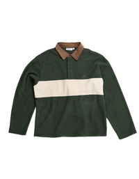 Polar Hombre Awake Fleece Polo - Forest