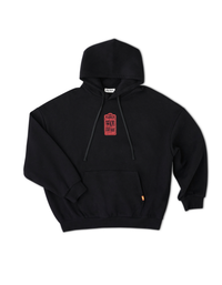 Poleron Hombre Pressed Petal Hood - Black