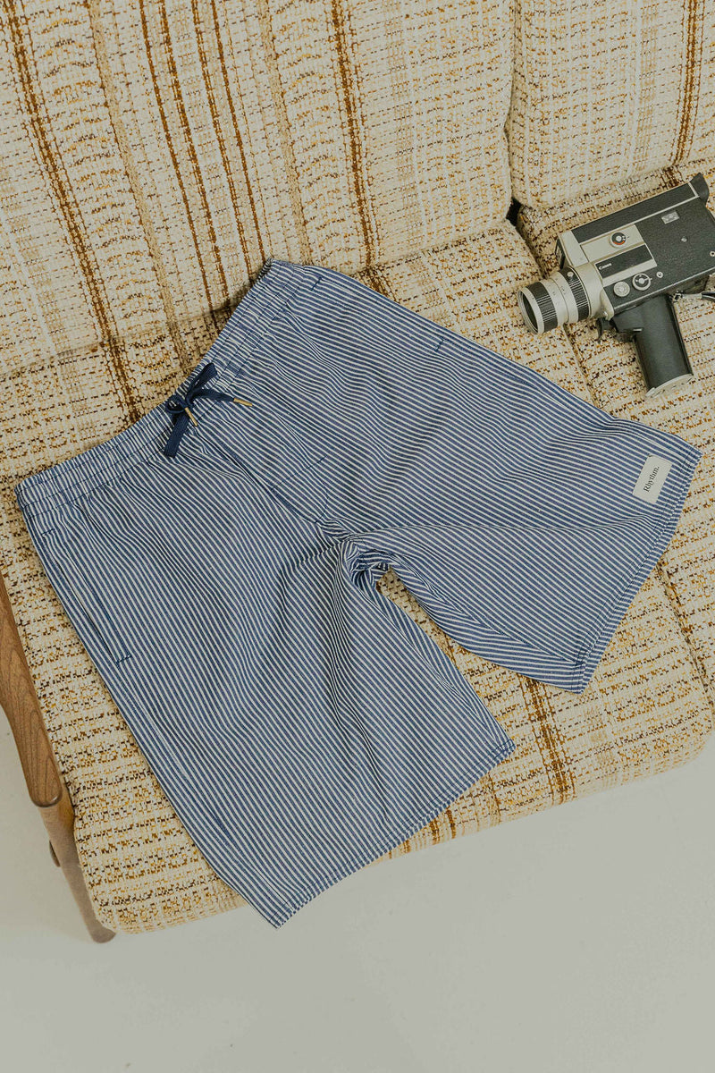 Short Hombre Stripe Box Jam - Navy