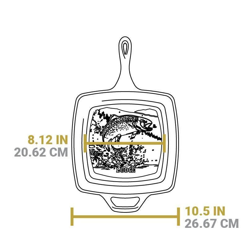 Sartén Hierro Fundido - Wildlife Series - Pez 27 cm