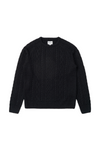 Sweater Hombre Mohair Fishermans - Black