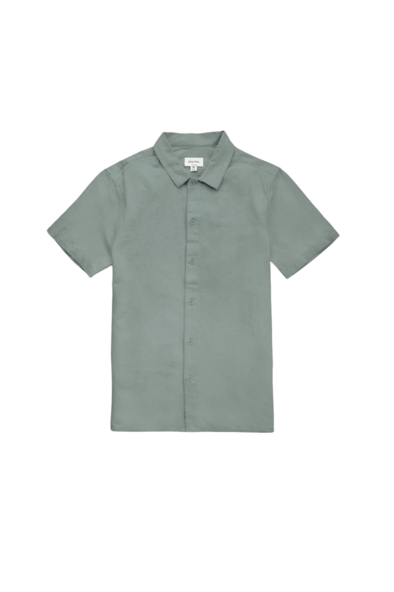Camisa Hombre Classic Linen SS - Seafoam
