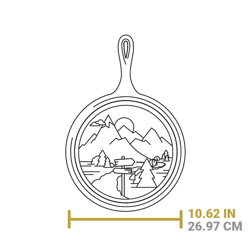 Sartén Hierro Fundido - Wanderlust Series - Montaña 27 cm