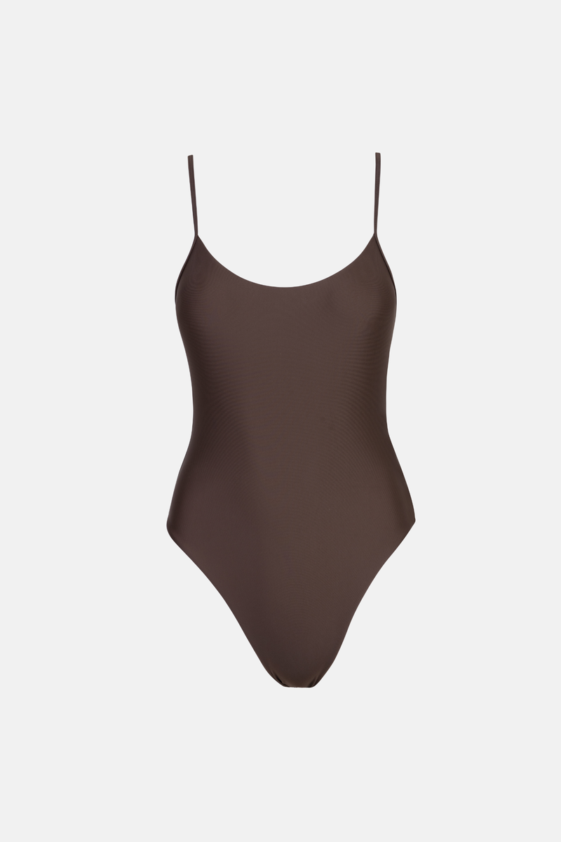 Traje de Baño Classic Minimal One Piece- Chocolate