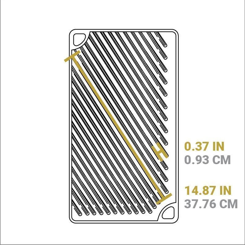 Parrilla/Plancha Reversible Double Play - 43 cm