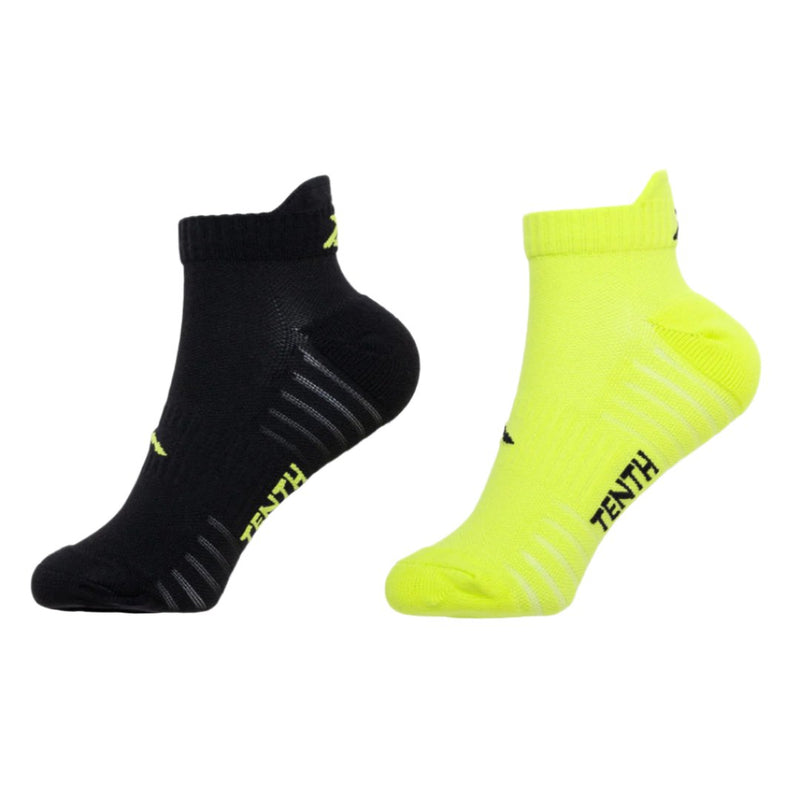 Calcetines Running Pack 2- Negro/Amarillo