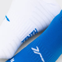 Calcetines Running Pack 2- Blanco/Azul