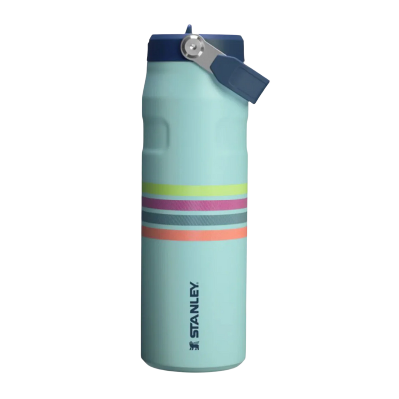 Botella AeroLight Flip Straw - Seafoam Stripe 710 ml