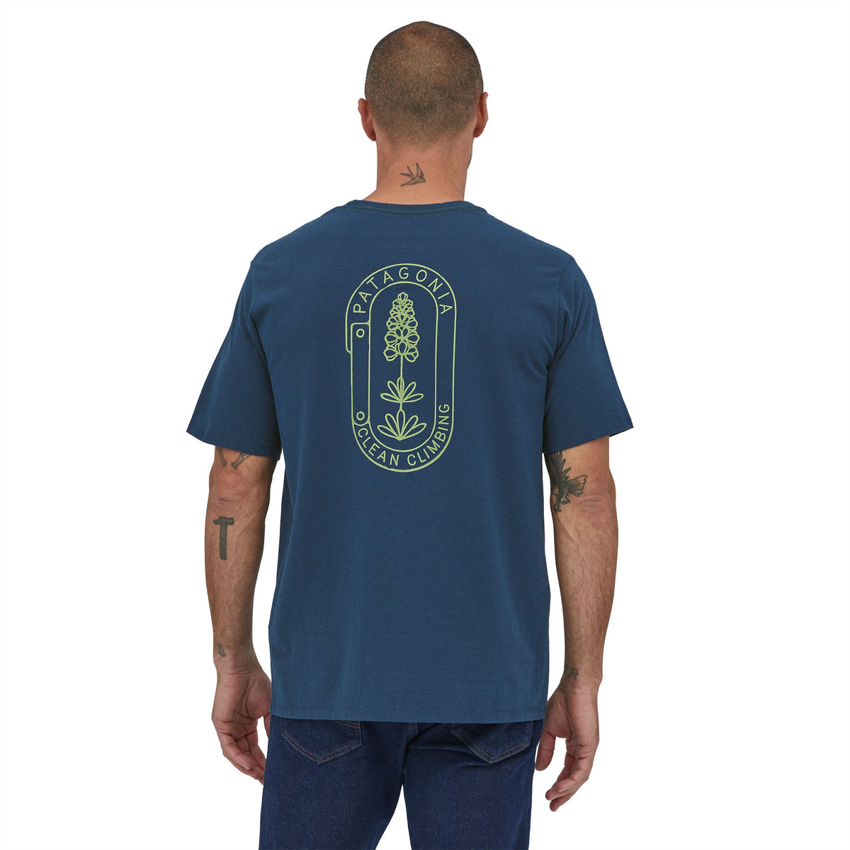 Polera Hombre Clean Climb Trade Responsibili-Tee Tidepool Blue