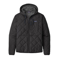 Chaqueta Hombre Diamond Quilted Bomber Hoody Black