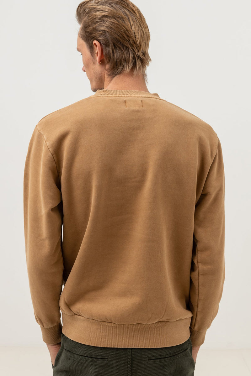Polerón Hombre Worn Path Fleece Crew Brown