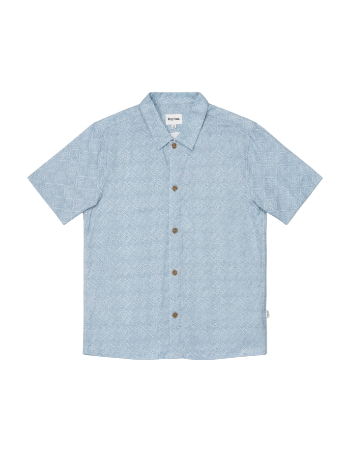 Camisa Hombre Tile Shirt - Blue