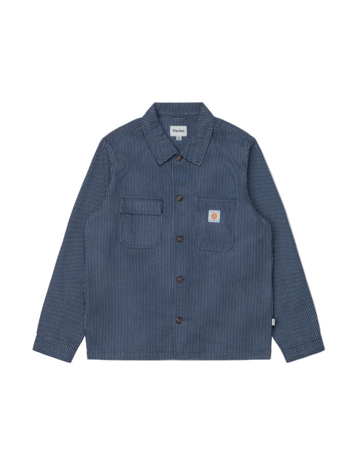 Chaqueta Hombre Hickory Stripe Work Shirt - Navy