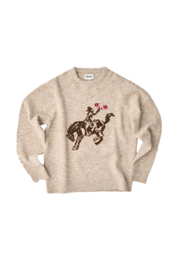 Sweater Hombre Westerns Plain Knit - Natural