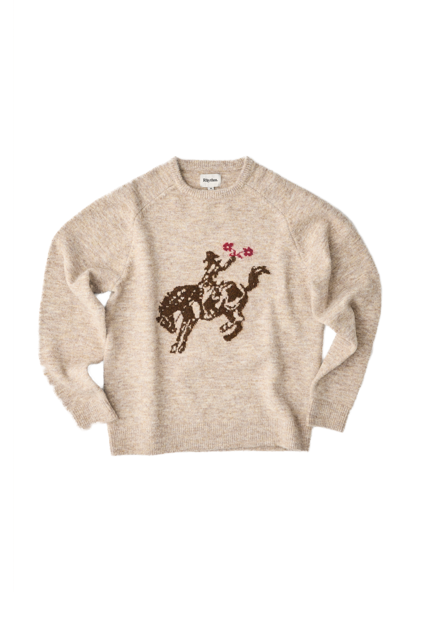 Sweater Hombre Westerns Plain Knit - Natural