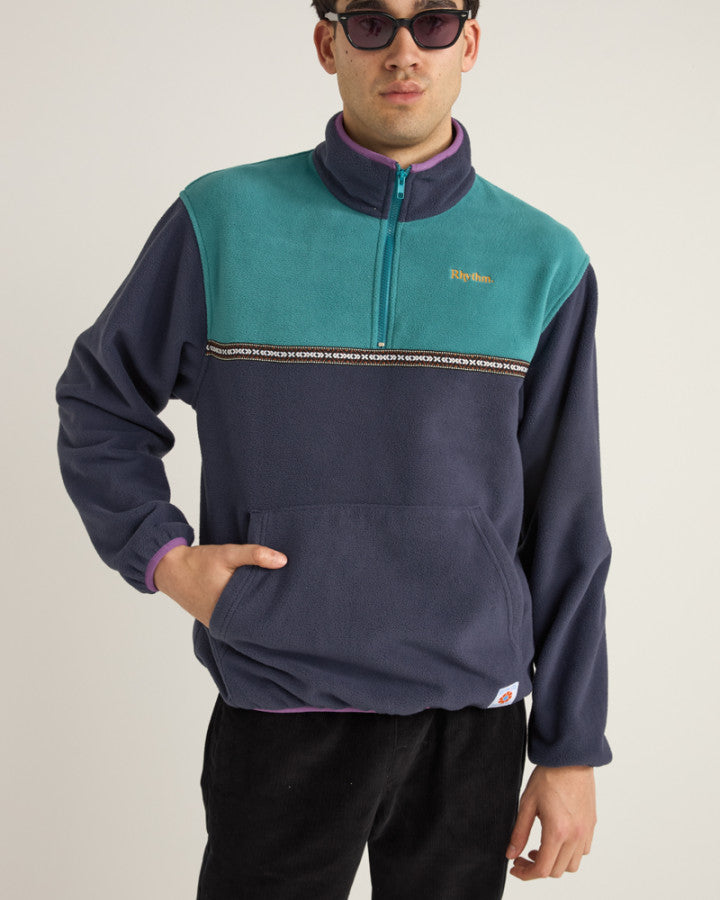 Polar Hombre Alder Half Zip Pull Over - Teal