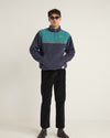 Polar Hombre Alder Half Zip Pull Over - Teal