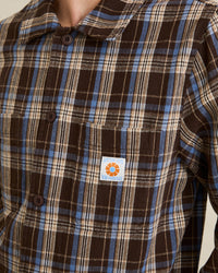 Camisa Hombre Alex Check LS - Chestnut