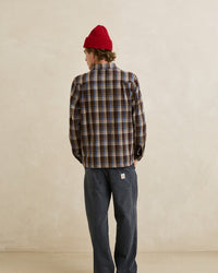 Camisa Hombre Alex Check LS - Chestnut