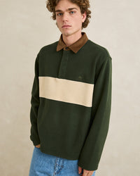 Polar Hombre Awake Fleece Polo - Forest