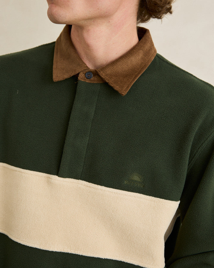 Polar Hombre Awake Fleece Polo - Forest